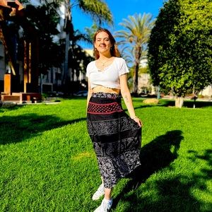 Beautiful overlap skirt with different designs brand new from India, cotton